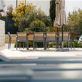 3 x 5 bedroom seafront villa with heated infinity pool near Rogoznica, sleeps 10